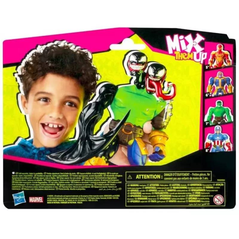 Marvel MixMashers Spider-Man Venom Mix-&-Match, 4 vuotta, monivärinen