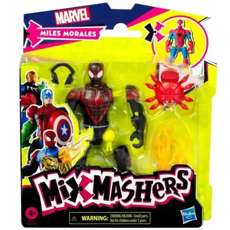 Marvel MixMashers Miles Morales Spider-Man Mix-And-Match, 4 vuotta, monivärinen