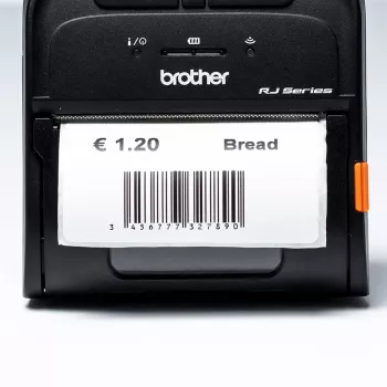 Brother - 76 x 44 mm 70 tarraa (1 rulla x 70 tarrarulla (24 kpl pakkaus) - RuggedJet RJ-3055WB (BDE1J044076040)