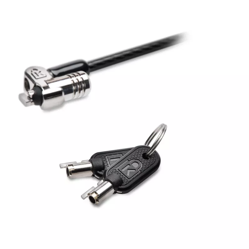 Kensington K:Laptop LockMicroSaver 2.0 SK, Kensington, avain, ruostumaton teräs, musta, hopea
