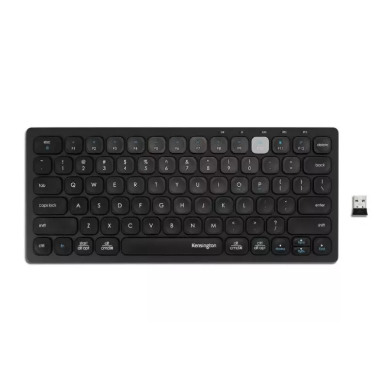 Kensington K75502ES näppäimistö yleis-RF langaton + Bluetooth QWERTY espanja musta