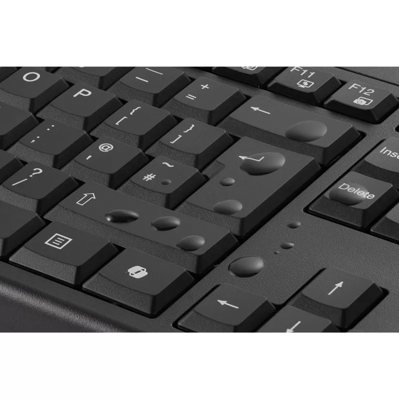 Kensington K75560BE, langaton, RF langaton + Bluetooth, kalvo, AZERTY, musta, hiiri sisältyy