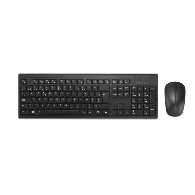 Kensington K75560BE, langaton, RF langaton + Bluetooth, kalvo, AZERTY, musta, hiiri sisältyy
