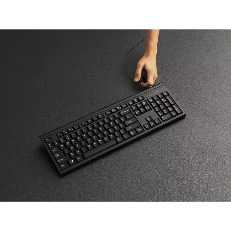Kensington K75560BE, langaton, RF langaton + Bluetooth, kalvo, AZERTY, musta, hiiri sisältyy