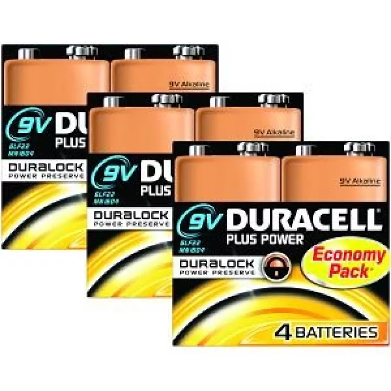 Duracell Plus Power 9V kertakäyttöparisto alkalinen