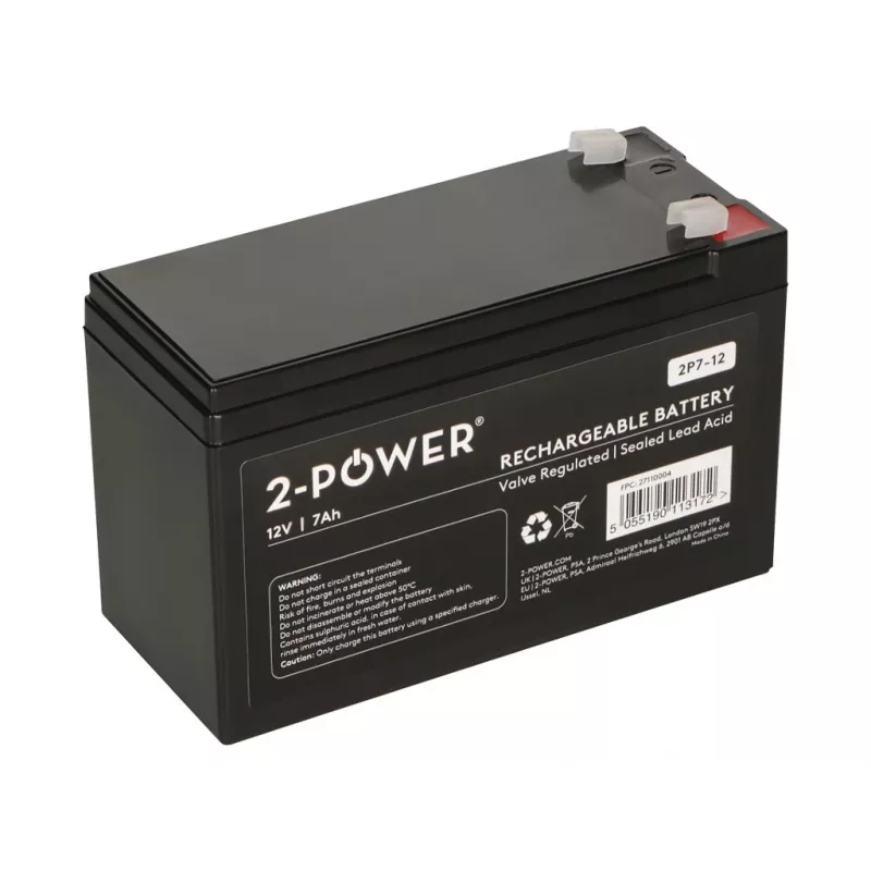 2-Power 2P7-12 UPS-akku lyijy-happoakku (VRLA) 12 V 7 Ah