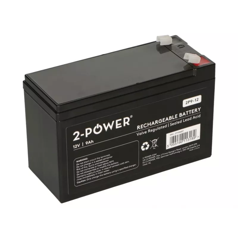 2-Power 2P9-12 UPS-akku lyijy-geeliakku (VRLA) 12 V 9 Ah