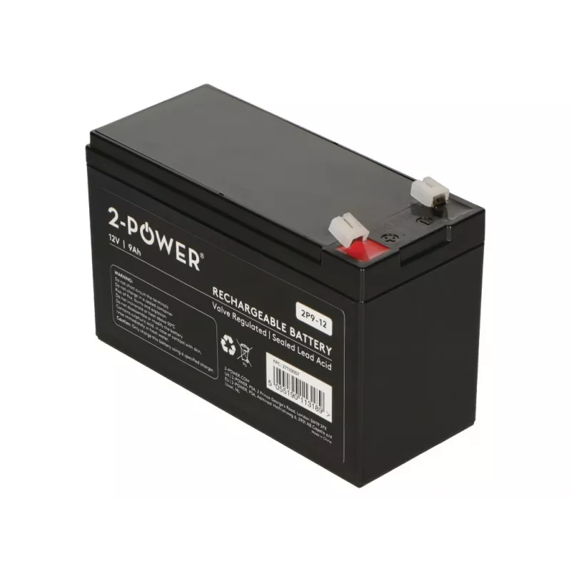 2-Power 2P9-12 UPS-akku lyijy-geeliakku (VRLA) 12 V 9 Ah