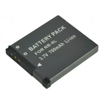 2-Power digikameran akku 3,7 V 700 mAh, 700 mAh, 3,7 V, litiumioni (Li-Ion)
