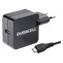 Duracell 2.4A puhelimen/tabletin laturi, sisäkäyttö, AC, 5 V, 2,4 A, musta