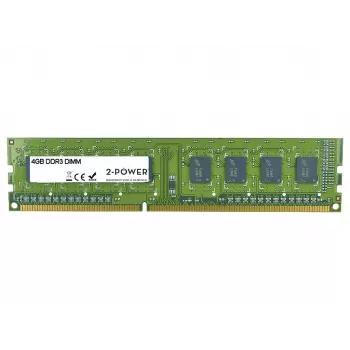 2-Power 4GB DDR3 1333MHz DIMM -työmuisti, 4 GB, 1 x 4 GB, DDR3, 1333 MHz, 240-pin DIMM, vihreä