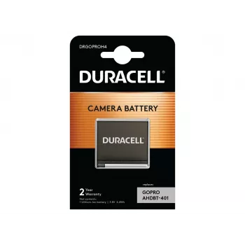 Duracell kamera-akku – korvaa GoPro Hero 4 -akun, GoPro, 1160 mAh, 3,8 V, litiumioni (Li-Ion)