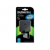 Duracell 2x2,4A USB puhelimen/tabletin laturi, sisäkäyttöön, AC, 5 V, musta