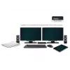 2-Power USB 3.0 Dual Display telakointiasema, telakointi, 3,5 mm, USB Type-A, USB Type-B, 10,100,1000 Mbit/s, musta, 5 Gbit/s