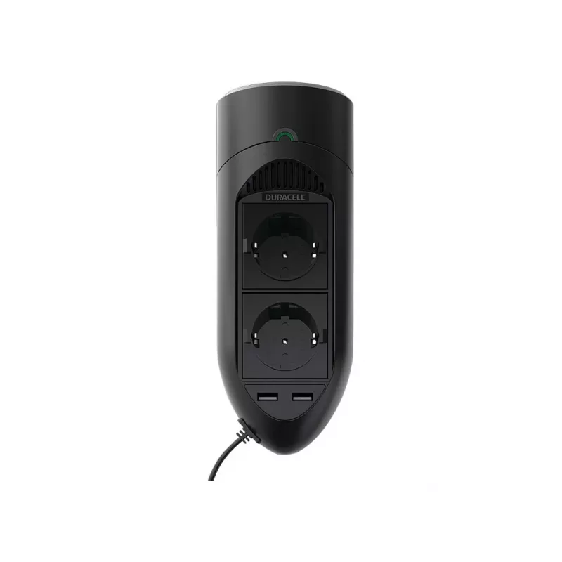 Duracell 175W Twin EU Socket invertteri, yleiskäyttöinen, sisäkäyttöön, 12 V, 175 W, 12 V, DC1-to-DC2