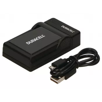 Duracell digikameran akkulaturi, USB, sisälaturi, Panasonic DMW-BLD10E, musta, 5 V, 5 V
