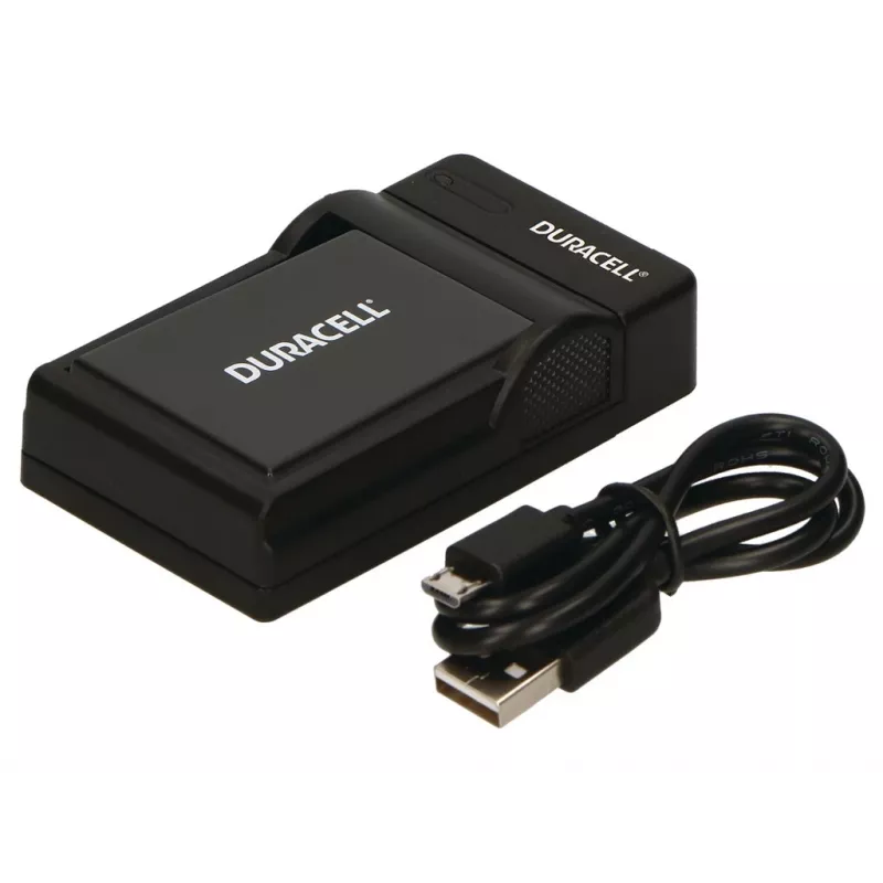 Duracell digikameran akkulaturi, USB, sisälaturi, Panasonic DMW-BLD10E, musta, 5 V, 5 V