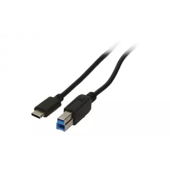 2-Power CAB5014A USB-kaapeli 1 m USB-C USB-B musta