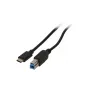 2-Power CAB5014A USB-kaapeli 1 m USB-C USB-B musta