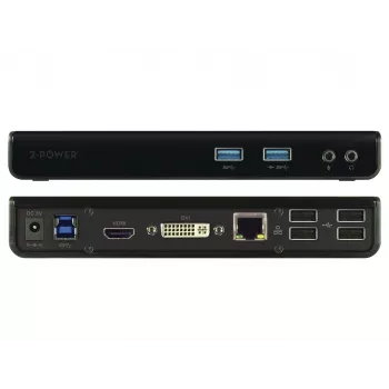 2-Power DOC0110A kannettavan telakointiasema/porttireplikaattori langallinen USB 3.2 Gen 1 (3.1 Gen 1) Type-B musta