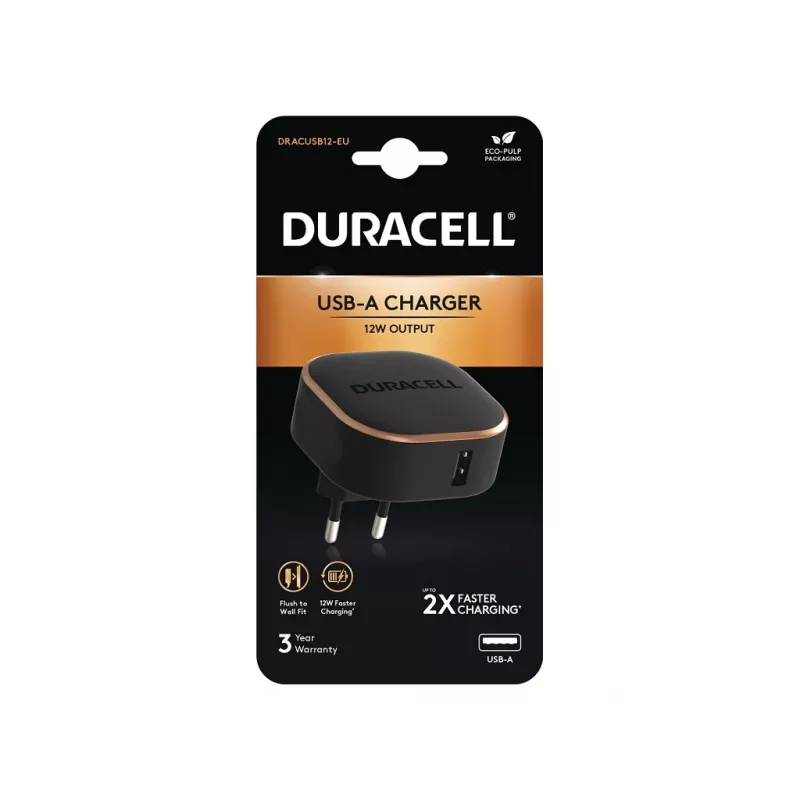 Duracell DRACUSB12-EU kannettava laturi musta