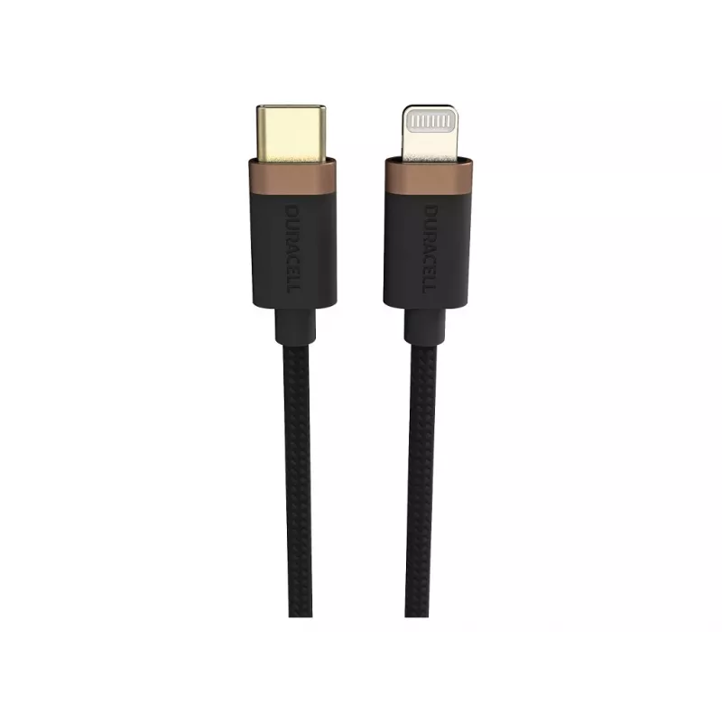 Duracell USB9022A Lightning-kaapeli musta