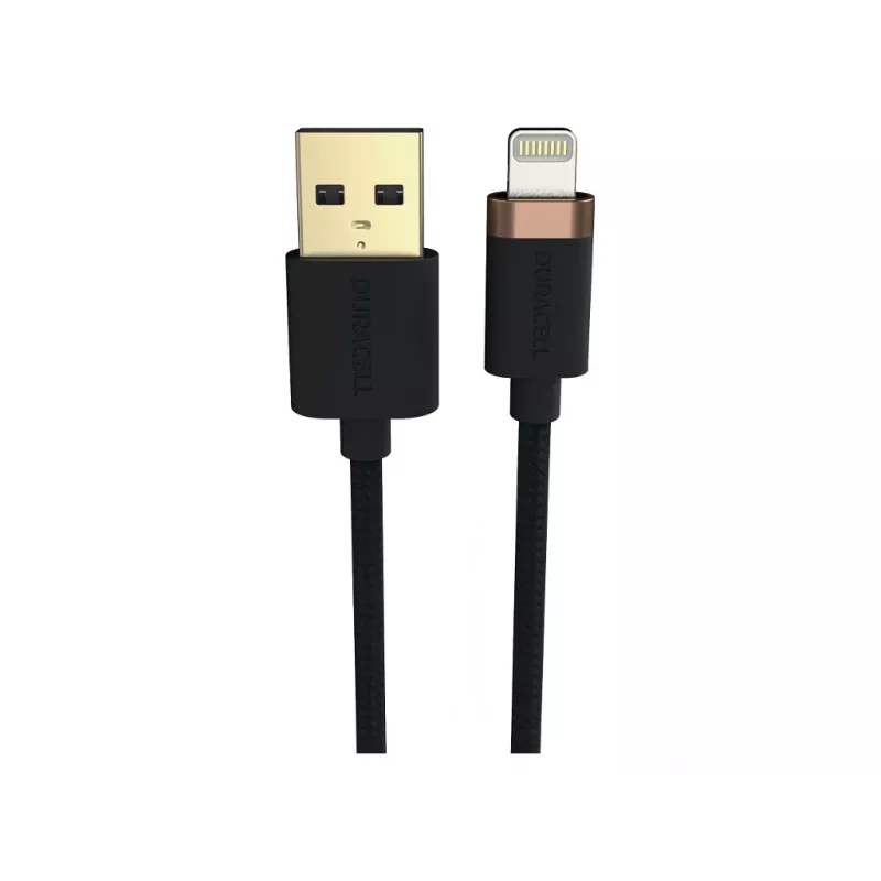 Duracell USB7022A Lightning-kaapeli musta