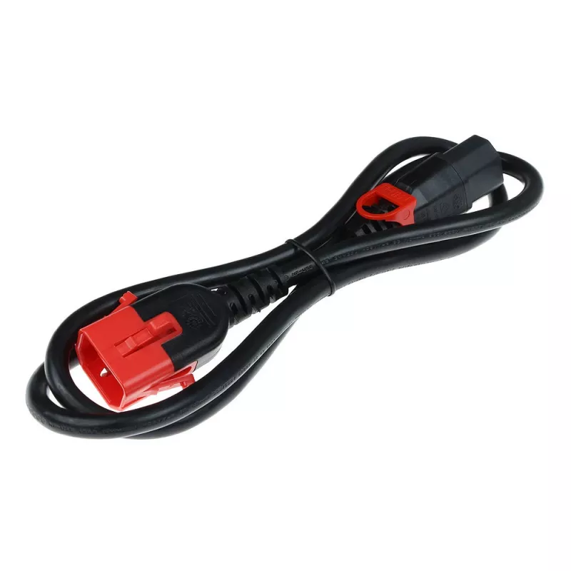 ACT Powercord C13 IEC Lock+ - C14 IEC Lock Dual Locking musta 1,5 m, PC3602