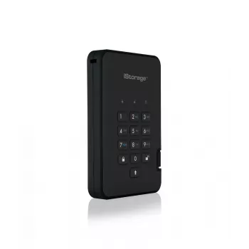 iStorage diskAshur² SSD 128GB musta | Turvallinen kannettava SSD-levy | AES-XTS 256-bittinen laitteistosalaus | PIN-suojattu | Käyttöjärjestelmä- ja alustariippumaton | TAA-yhteensopiva | Suojaus brute force -hyökkäyksiltä | Pölyn-/vedenkestävä