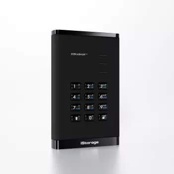 iStorage diskAshur³ 4 TB musta | Turvallinen kannettava kiintolevy | FIPS 140-3 Level 3 -yhteensopiva | Common Criteria EAL 5+ | PIN-suojattu | AES-XTS 256-bittinen laitteistosalaus | GDPR, TAA-yhteensopiva | Pölyn-/vedenkestävä |