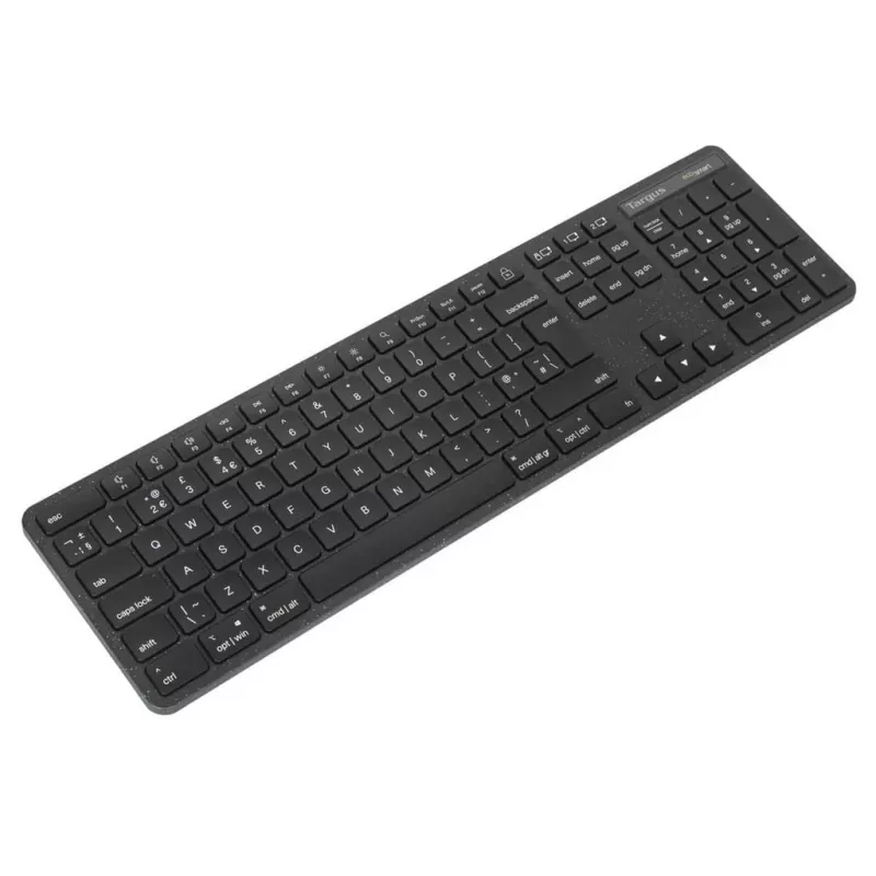 Targus EcoSmart AKB873FR näppäimistö universaali RF Wireless + Bluetooth AZERTY ranska musta