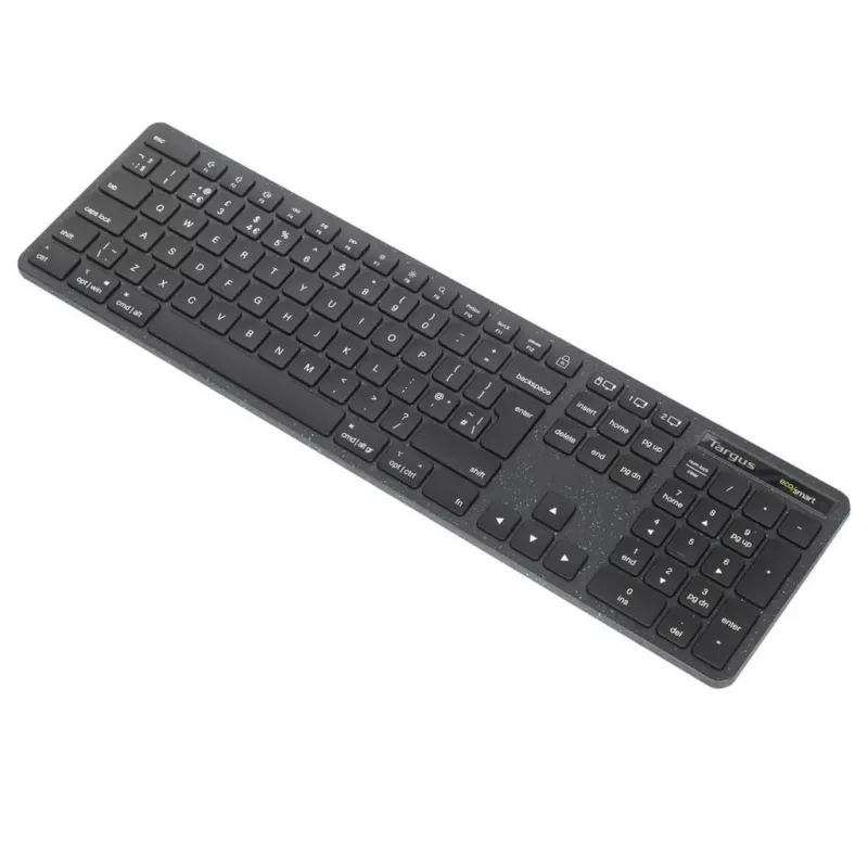 Targus EcoSmart AKB873FR näppäimistö universaali RF Wireless + Bluetooth AZERTY ranska musta
