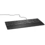 DELL langallinen näppäimistö - KB216 - belgia (AZERTY) - musta, Full-size (100%), langallinen, USB, kalvokytkin, AZERTY, musta