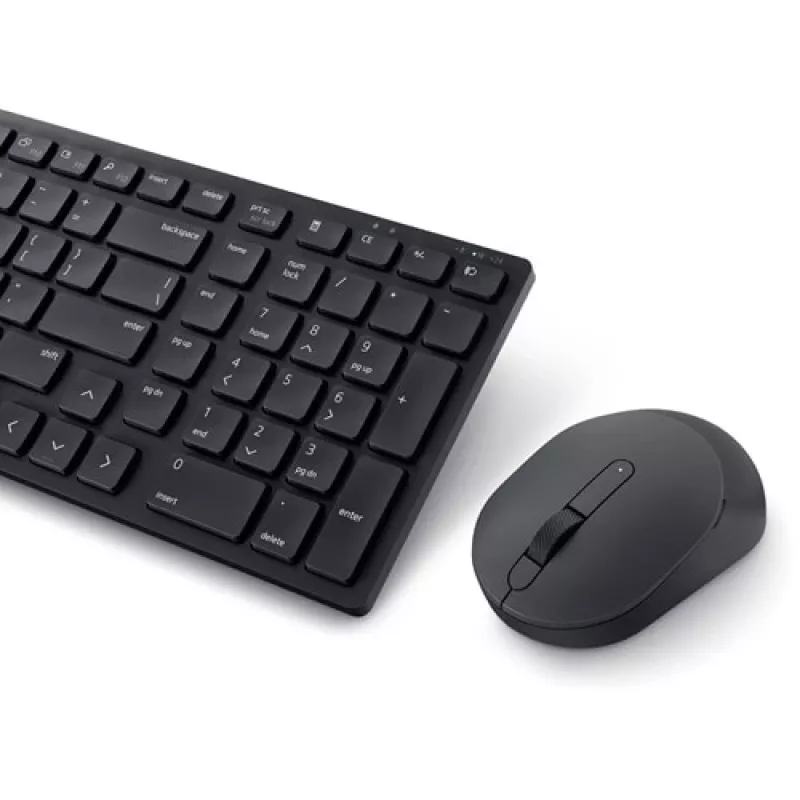 DELL Pro Compact Silent -näppäimistö ja hiiri - KM555 - Pan-Nordic (QWERTY)