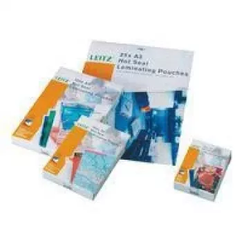 Leitz iLAM Premium kiiltävät A3-laminointikalvot, 125 mikronia, 100 kpl pakkaus
