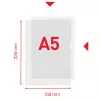 Esselte Premium A5-kansio, projekti-kansio, A5, polypropeeni (PP), läpinäkyvä, pysty, 40 arkkia