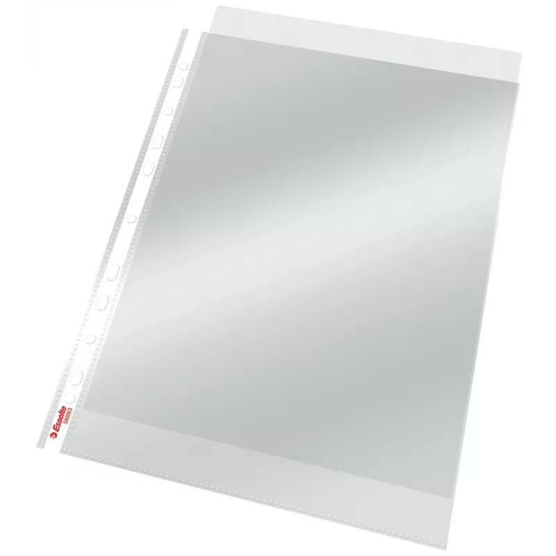 Esselte tasku Heavy Duty 105my A4, 210 x 297 mm (A4), läpinäkyvä, polypropeeni (PP), ylhäältä, 0,105 mm, 230 mm