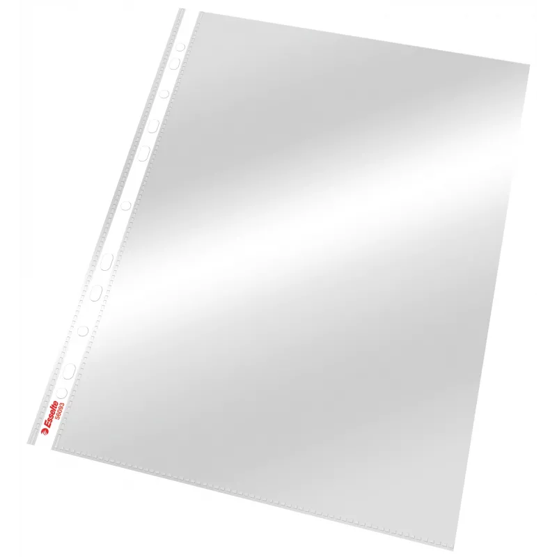 Esselte tasku Heavy Duty 105my A4, 210 x 297 mm (A4), läpinäkyvä, polypropeeni (PP), ylhäältä, 0,105 mm, 230 mm