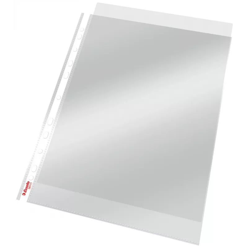 Esselte Pocket 75my A4, 210 x 297 mm (A4), läpinäkyvä, polypropeeni (PP), pysty, yläreunasta avoin, 0,075 mm