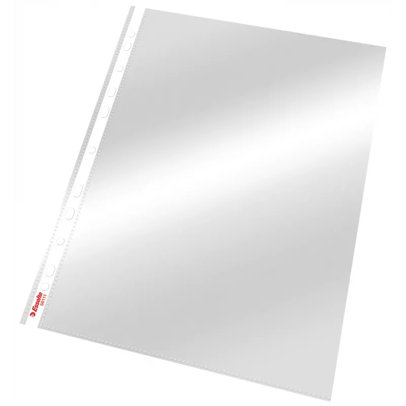 Esselte Pocket 75my A4, 210 x 297 mm (A4), läpinäkyvä, polypropeeni (PP), pysty, yläreunasta avoin, 0,075 mm