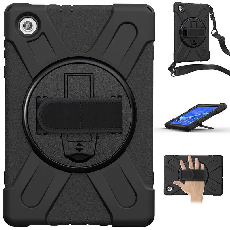 eSTUFF AUSTERN Defender -kotelo Lenovo TAB M10 FHD Plus -laitteelle – musta