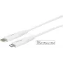 eSTUFF ES602101 Lightning-kaapeli 1 m valkoinen