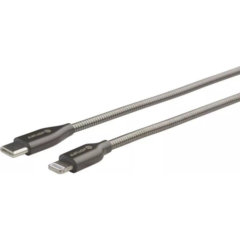 eSTUFF ES602160 Lightning-kaapeli 1 m ruostumaton teräs