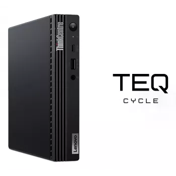 Teqcycle Lenovo ThinkCentre M70q Intel® Core™ i5 i5-10400T 16 GB DDR4-SDRAM 256 GB SSD Windows 11 Pro Mini-PC musta
