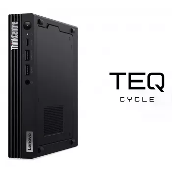 Teqcycle Lenovo ThinkCentre M80q Intel® Core™ i5 i5-10500T 16 GB DDR4-SDRAM 256 GB SSD Windows 11 Pro Mini-PC musta