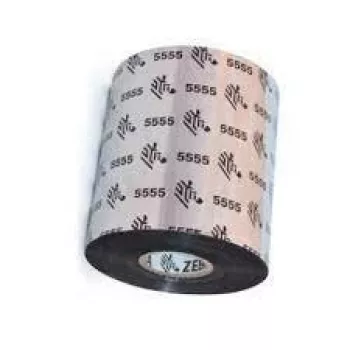 Zebra 5555 vaha/hartsi-lämpösiirtonauha, musta, 110 mm x 30 m (05555BK110D)
