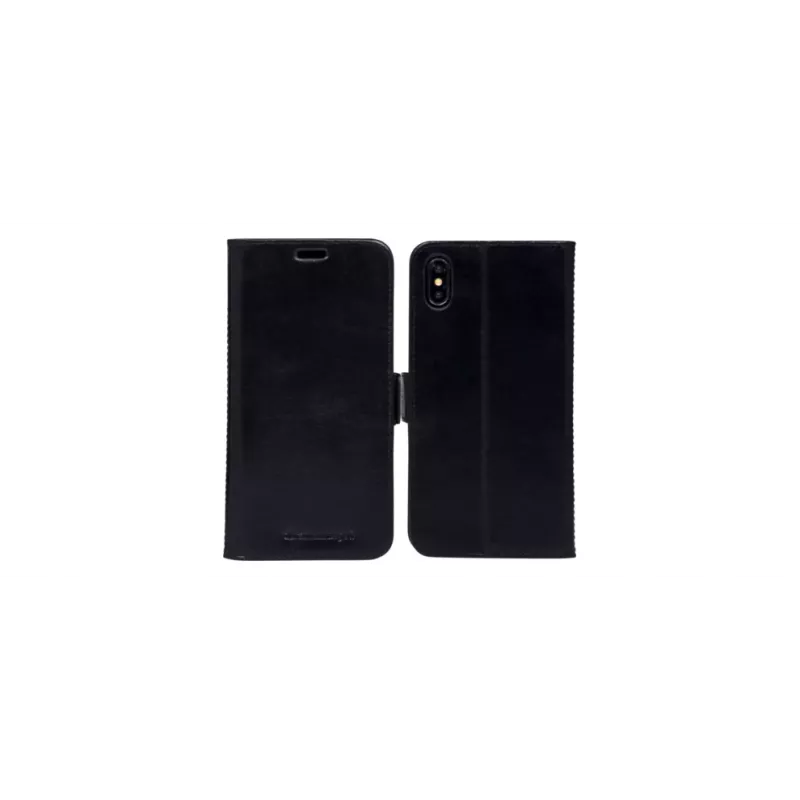 Folio-kotelo dbramante1928 iPhone Xs Max musta pöytäteline
