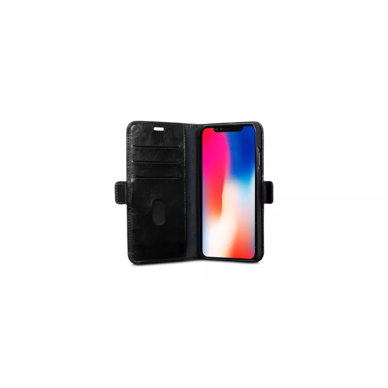Folio-kotelo dbramante1928 iPhone Xs Max musta pöytäteline