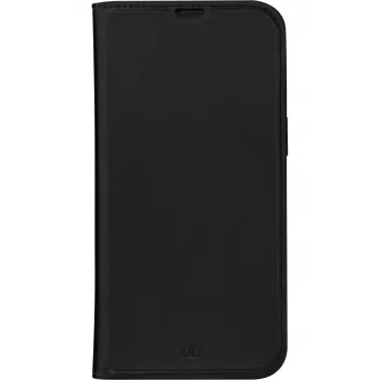 dbramante1928 Oslo folio-puhelinkotelo iPhone 14 Pro Max — musta, 3 korttipaikkaa, pöytäteline, sopii 6,7 tuuman näytölle