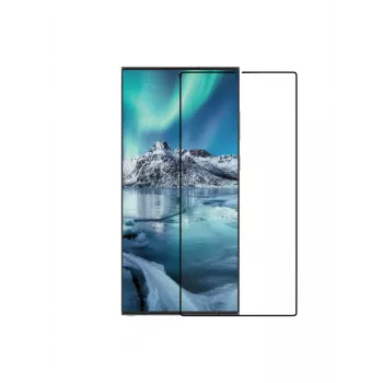 dbramante1928 eco-shield - Galaxy S24 Ultra - musta edge, Samsung, Galaxy S24 Ultra, naarmuuntumaton, läpinäkyvä, 1 kpl suojapakkaus
